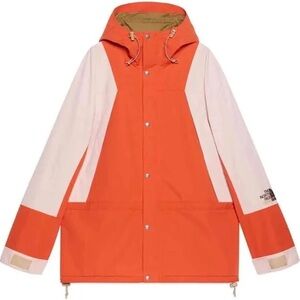 Gucci x North Face Orange Hooded Mountain Jacket